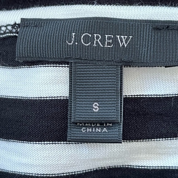 J. Crew  Women’s Classic Mariner Cloth Boatneck T-shirt 3/4 Sleeve Stripe Sz S - Picture 11 of 15